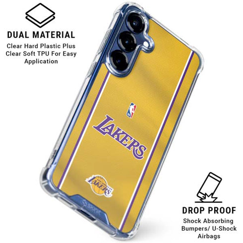 NBA Los Angeles Lakers Jersey Galaxy S25 Clear Case